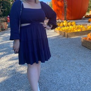 Arula side cut out dress